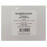 Set of 2 - Stackable Drop Front Boxes - Clear