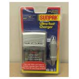 SunPak Ultra fast Charging -for AA & AAA - Includes 4 AA Batteries
