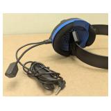 Turtle Beach Recon Chat PlayStation Headset – PS5, PS4, Xbox Series X, Xbox Series S, Xbox One, Mobile & PC with 3.5mm – Glasses Friendly, High-Sensitivity Mic, Black/Blue