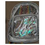 Set of 2 Mini Glitter Back Packs - Clear