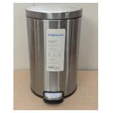 12L Round Step Trash Can - Brightroom™ - Silver