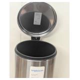 12L Round Step Trash Can - Brightroom™ - Silver
