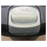 Hefty 12.3gal Slim Step Trash Can with Locking Lid Black: Large Kitchen Garbage Can, Pedal-Operated, Removable Lid