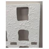 Metal & Paper Wall Art - 30" x 22" - Geometric Sculpture