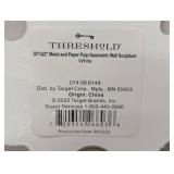 Metal & Paper Wall Art - 30" x 22" - Geometric Sculpture