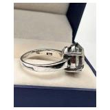 Sterling Silver Ring with Mystic Topaz Stone