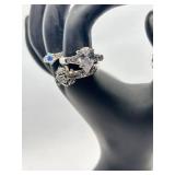 Collection of Elegant Silver Rings with Gemstones