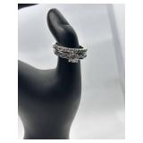 Collection of Elegant Silver Rings with Gemstones