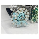 Set of 3 Beaded Bracelets with Gold-Tone Accents