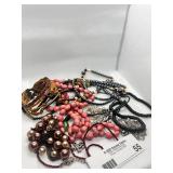 Assorted Costume Jewelry Bead and Chain Necklaces Collection