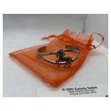 Unicorn Design Metal Cuff Bracelet with Gift Pouch