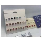 Assortment of Stud and Hoop Earrings - 20 Pairs Total