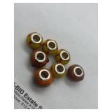 Set of 7 Pandora Bracelet Charms in Multicolor Glass Designs