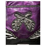 Yesir Ladies Fashion Purple Double Gun Crossbody Bag