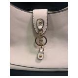 Marilyn Monroe Pink Shoulder Handbag with Logo Charm