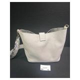 Gretchen Christine Faux Leather Handbag with Snake Print Strap