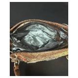 Western-Style Handbag with Revolver Design and Embellishments