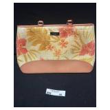 Kate Spade Floral Print Handbag with Leather Trim