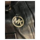 Michael Kors Black Leather Satchel Bag