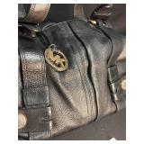 Michael Kors Black Leather Satchel Bag