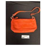 Lauren Ralph Lauren Orange Leather Wristlet