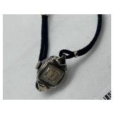 Vintage Ladies Wristwatch with Black Cord Band