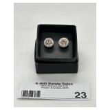 Pair of Sparkling Stud Earrings in Gift Box