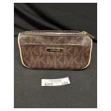 Michael Kors Monogram Brown Zip Wallet