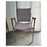 Stack of 7 Vintage Mid-Century Modern Accent Office Chairs by Flair Designs LTD USA – Eames Era Style – Sleek Chrome Frames with Classic Upholstery – Timeless Design Perfect for Office or Lounge