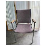 Stack of 7 Vintage Mid-Century Modern Accent Office Chairs by Flair Designs LTD USA – Eames Era Style – Sleek Chrome Frames with Classic Upholstery – Timeless Design Perfect for Office or Lounge