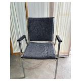 Stack of 7 Vintage Mid-Century Modern Accent Office Chairs by Flair Designs LTD USA – Eames Era Style – Sleek Chrome Frames with Classic Upholstery – Timeless Design Perfect for Office or Lounge