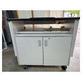 Sammons Preston Upper Extremity Workstation – Adjustable Shelves –  Durable Surfaces – Perfect For Hand & Arm Rehab – Good Condition - Needs Clean Up - Something Was Spilled On It!