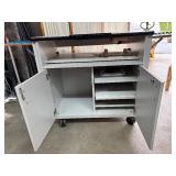 Sammons Preston Upper Extremity Workstation – Adjustable Shelves –  Durable Surfaces – Perfect For Hand & Arm Rehab – Good Condition - Needs Clean Up - Something Was Spilled On It!