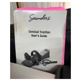 WOW Saunders Cervical Traction Pneumatic System With Carry Bag – Adjustable up to 50 lbs for effective neck pain relief – Self-adjusting neck wedges for comfort – Portable design, easy to use �