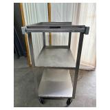 Lakeside MFG. 311 2-Tier Stainless Steel Storage Supply Service Trolley Cart – Durable & Easy to Clean – Great for Medical or Industrial Use – Smooth Rolling Wheels – In Great Condition!