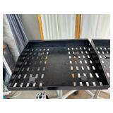 MSRP $1600 Lot of 4 Global Industrial Height Adjustable Inventory Trolly Tray Instrument Equipment Tool Mobile Roller Hair Salon Stands - In Great Condition!