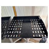 MSRP $1600 Lot of 4 Global Industrial Height Adjustable Inventory Trolly Tray Instrument Equipment Tool Mobile Roller Hair Salon Stands - In Great Condition!