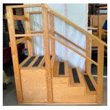 Physical Therapy Rehab Stretch Training Stairs – Versatile, Sturdy Steps Ideal for Therapy, Staging, or Various Uses – Built to Last with Quality Construction!