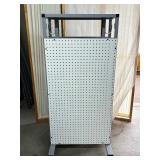 WOW Mobile Physical Therapy Tool Cart With Pegboard On Both Sides – Durable, Easy To Move, And Perfect For Organizing Tools & Supplies – In Great Condition!