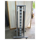 WOW Mobile Physical Therapy Tool Cart With Pegboard On Both Sides – Durable, Easy To Move, And Perfect For Organizing Tools & Supplies – In Great Condition!