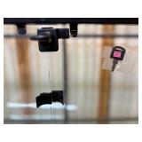 Gorgeous 2-Tier Glass Display Case With Lock & Key Featuring Elegant Floral Wire Design – Stylish & Secure Display Solution – In Excellent Condition!