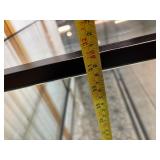 Gorgeous 2-Tier Glass Display Case With Lock & Key Featuring Elegant Floral Wire Design – Stylish & Secure Display Solution – In Excellent Condition!