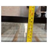 Gorgeous 2-Tier Glass Display Case With Lock & Key Featuring Elegant Floral Wire Design – Stylish & Secure Display Solution – In Excellent Condition!