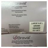 Lot of 10 NEW Braval 036-7847 Nitrile Medical Examination Gloves - Mixed Sizes
