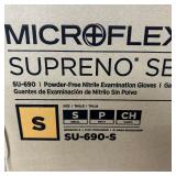 1 Case NEW Ansell SU-690 Microflex Supreno SE Powder-Free Nitrile Examination Gloves - Size Small