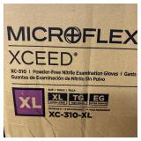 1 Case NEW Ansell XC-310 Xceed Powder-Free Nitrile Examination Gloves - Size XL