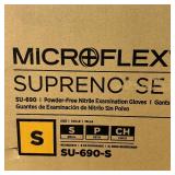 1 Case NEW Ansell SU-690 Microflex Supreno SE Powder-Free Nitrile Examination Gloves - Size Small