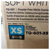 1 Case (1000 each) NEW Ansell TQ-601 Microflex Soft White Nitrile Examination Gloves - Size XS 5 1/2 - 6