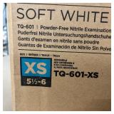 1 Case (1000 each) NEW Ansell TQ-601 Microflex Soft White Nitrile Examination Gloves - Size XS 5 1/2 - 6