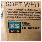 1 Case (1000 each) NEW Ansell TQ-601 Microflex Soft White Nitrile Examination Gloves - Size XS 5 1/2 - 6